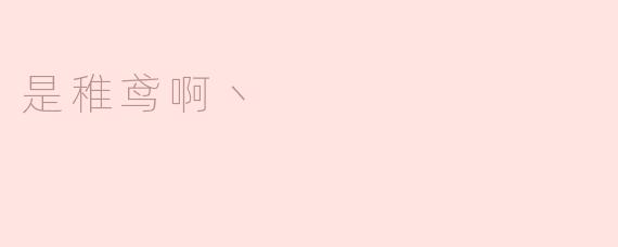 是稚鸢啊丶