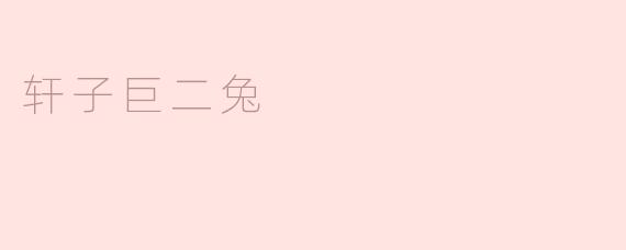 轩子巨二兔