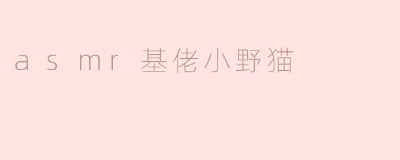 asmr基佬小野猫