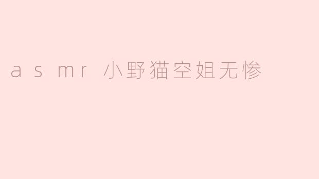 asmr小野猫空姐无惨