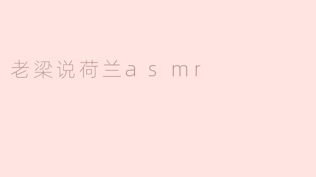 老梁说荷兰asmr