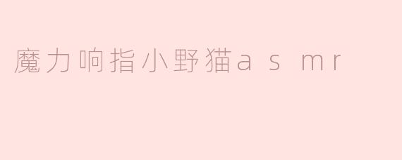### 魔力响指小野猫ASMR：沉浸在宁静的猫咪世界