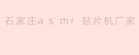 石家庄有哪些知名的ASMR贴片机厂家，品质和售后服务如何？
