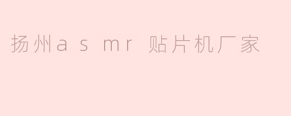 扬州asmr贴片机厂家