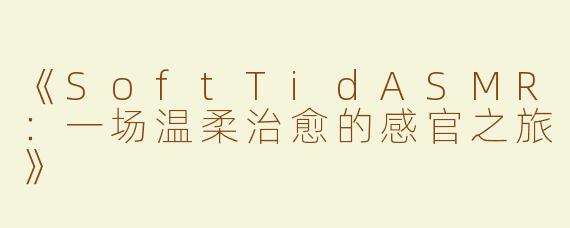 《SoftTidASMR：一场温柔治愈的感官之旅》